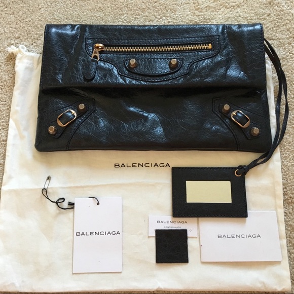 balenciaga bags evenlope clutch rose golddark night poshmark